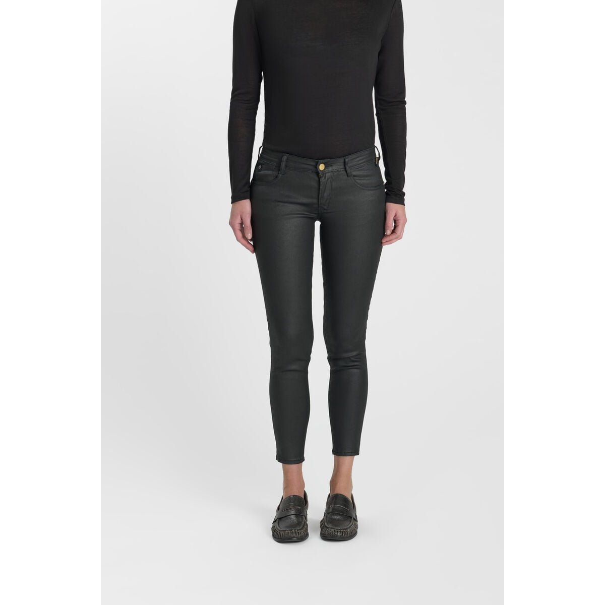 Jeans push-up slim PULP, 7/8ème black, LE TEMPS DES CERISES