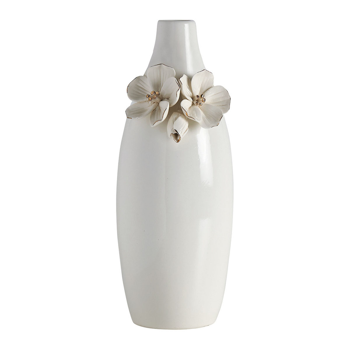 Vase Amour de Fleur - H. 24 cm blanc, MATHILDE M