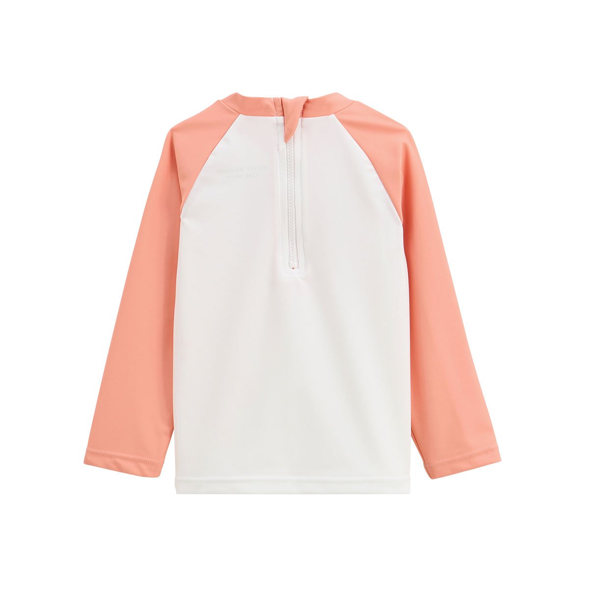Maillot de bain bébé 2 pièces t-shirt et pantalon de protection UV Calvi corail, PETIT BEGUIN