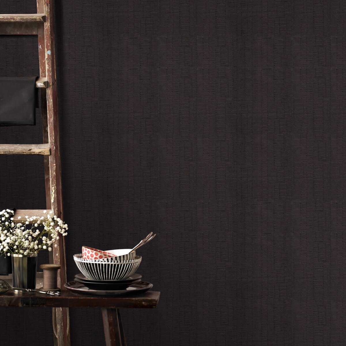 Papier peint Espalier clair Glenn noir, SUPERFRESCO EASY