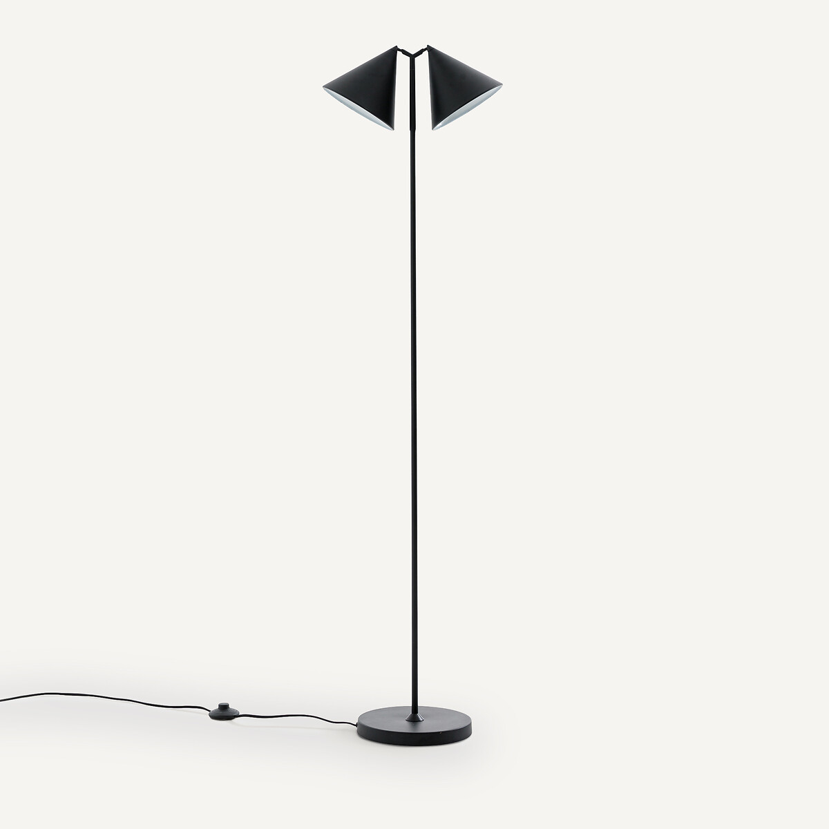 Lampadaire liseuse métal fer, Moke noir, AM.PM