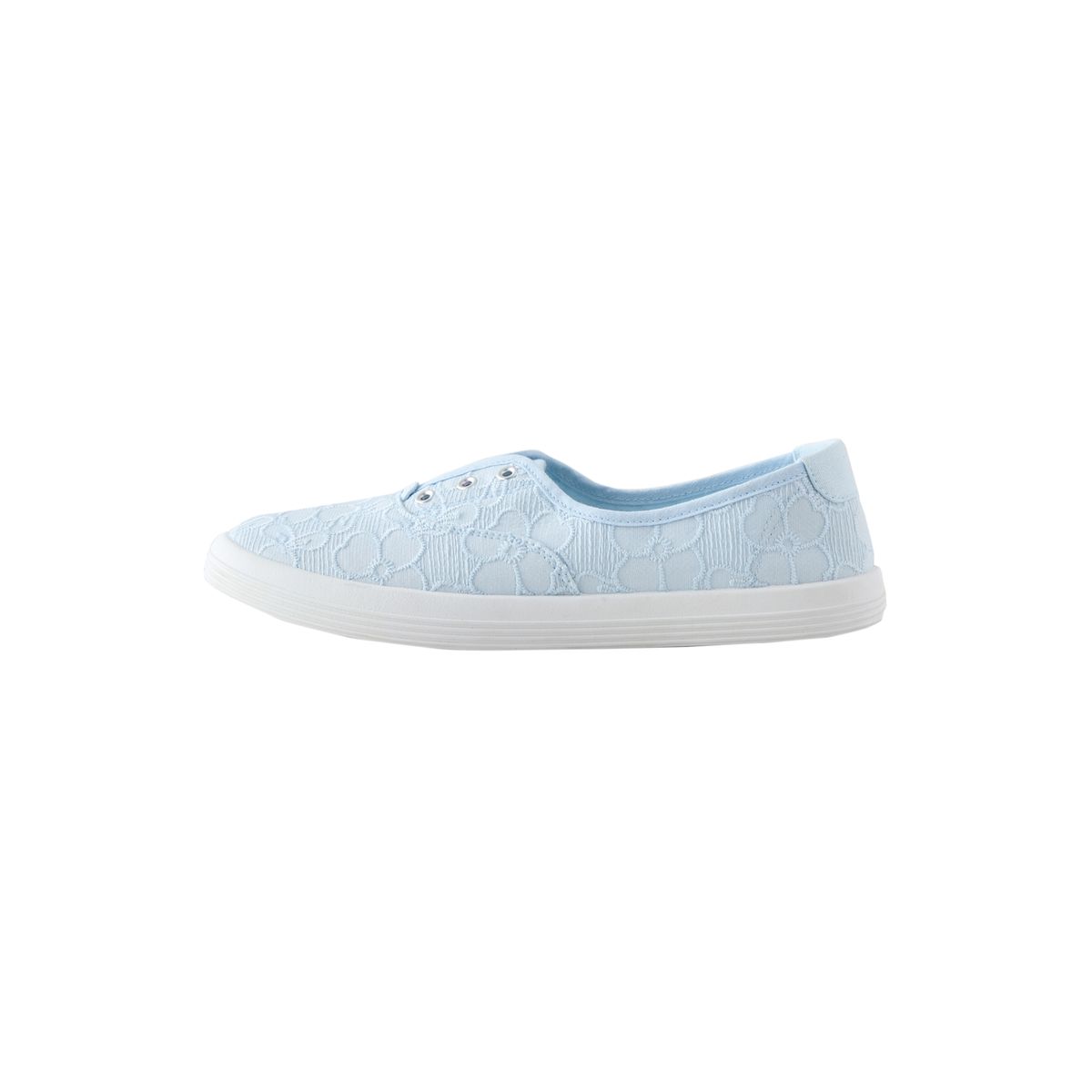 Baskets sans lacets en toile bleu clair, NEXT