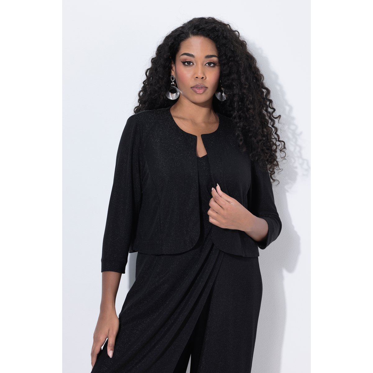 Veste boléro coupe Boxy Fit noir, ULLA POPKEN