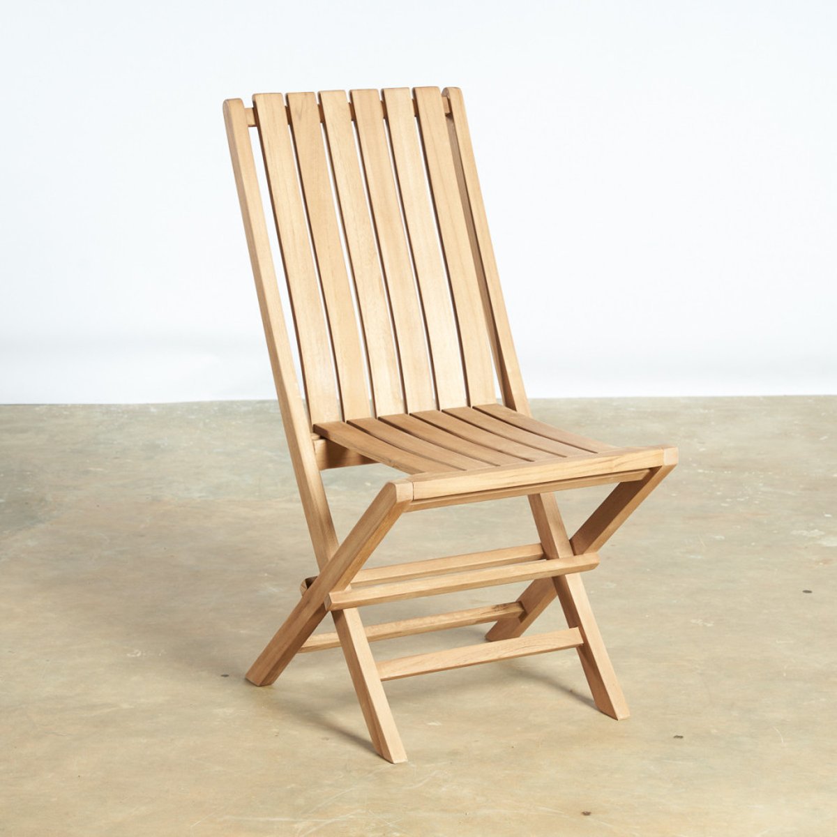 Ensemble table de jardin en teck Frida 200 et 6 chaises Helza naturel, WANDA COLLECTION