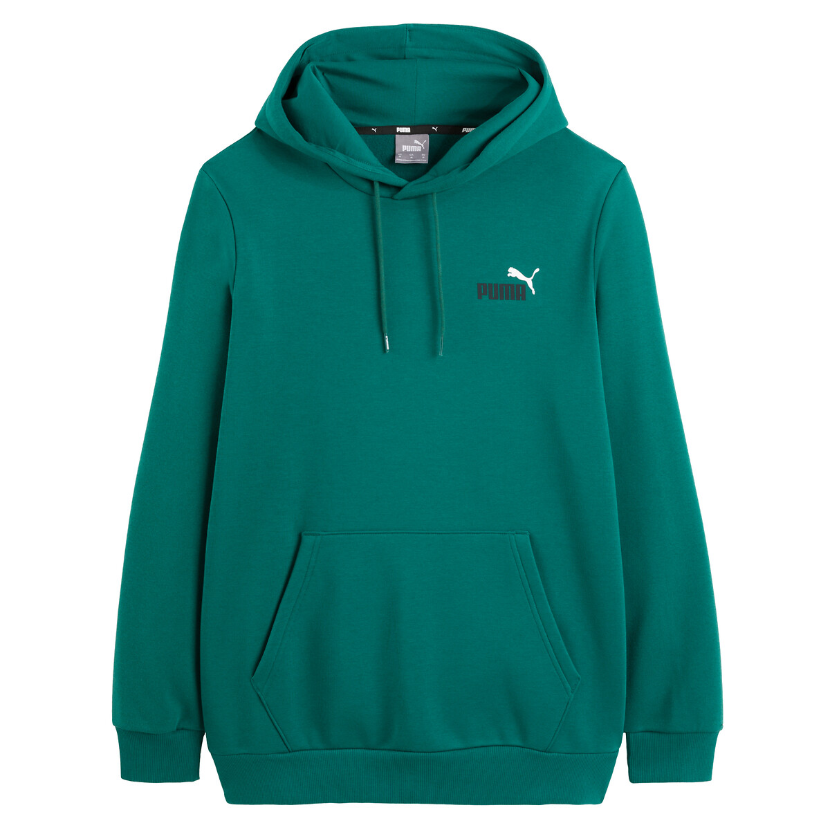 Sweat à capuche petit logo vert sapin, PUMA