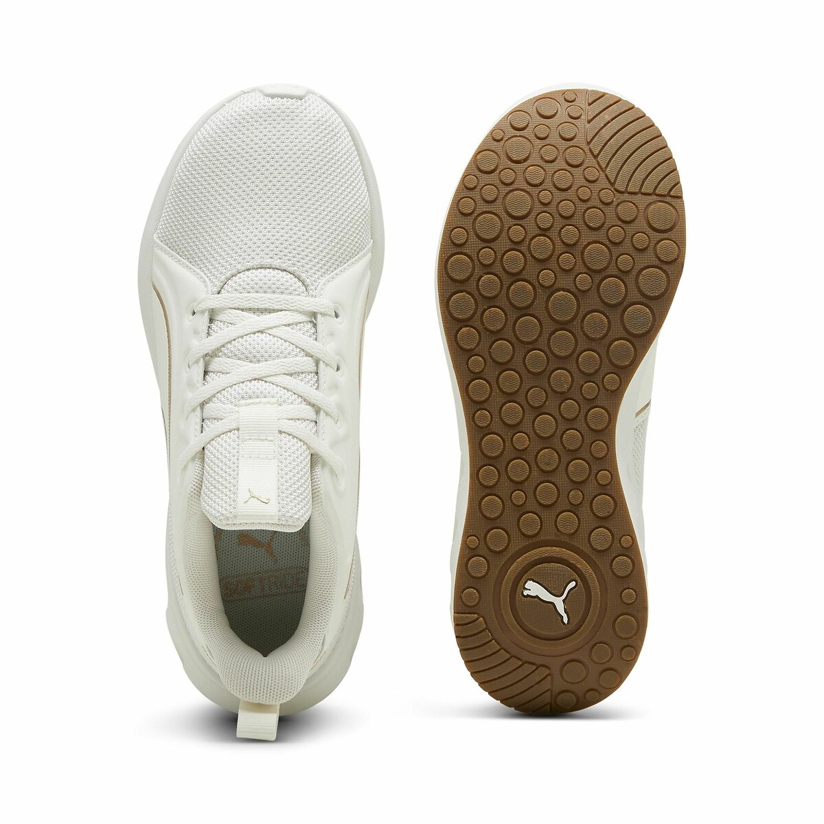 Baskets Softride Carson blanc/doré, PUMA