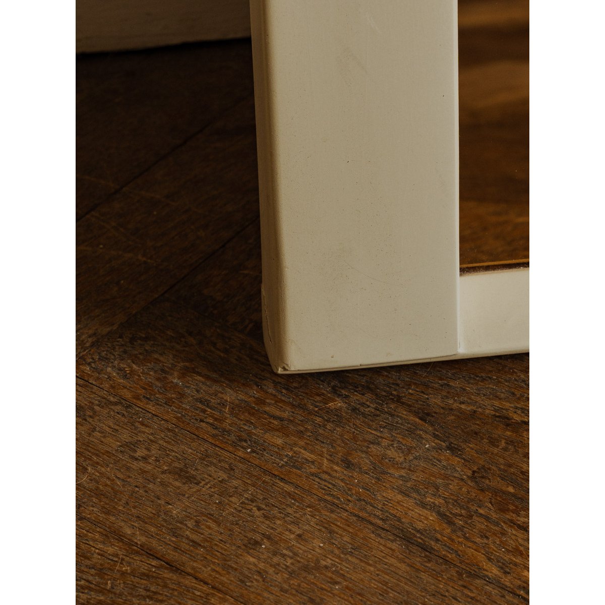 Miroir en bois crème Igor N°1183 - Bon état crème, DEBONGOUT