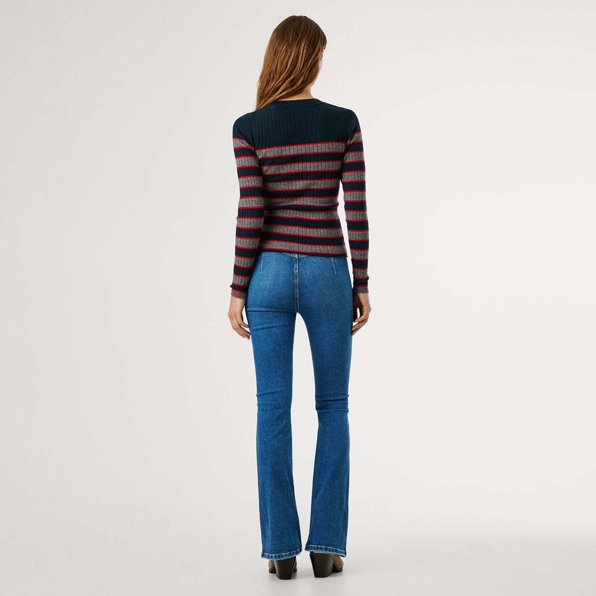 Pull Côtelé À Rayures bleu dulwich, PEPE JEANS