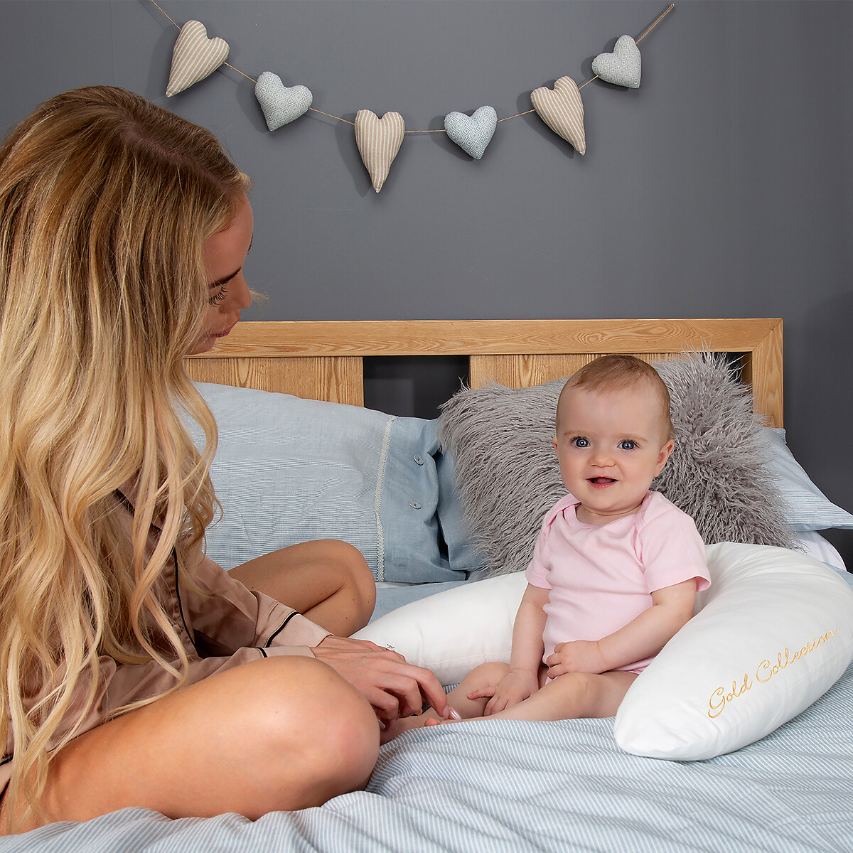 Organic Cotton Feeding and Infant Support Pillow white, MOTHER&BABY
