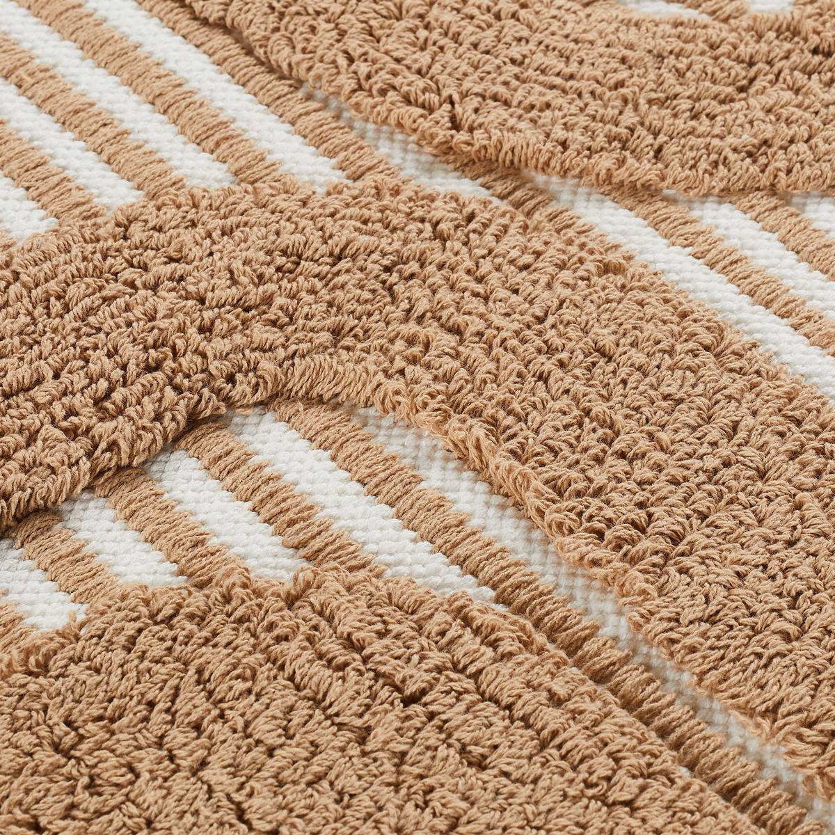 Tapis coton tufté 60x90cm POPPY orange, ATMOSPHERA