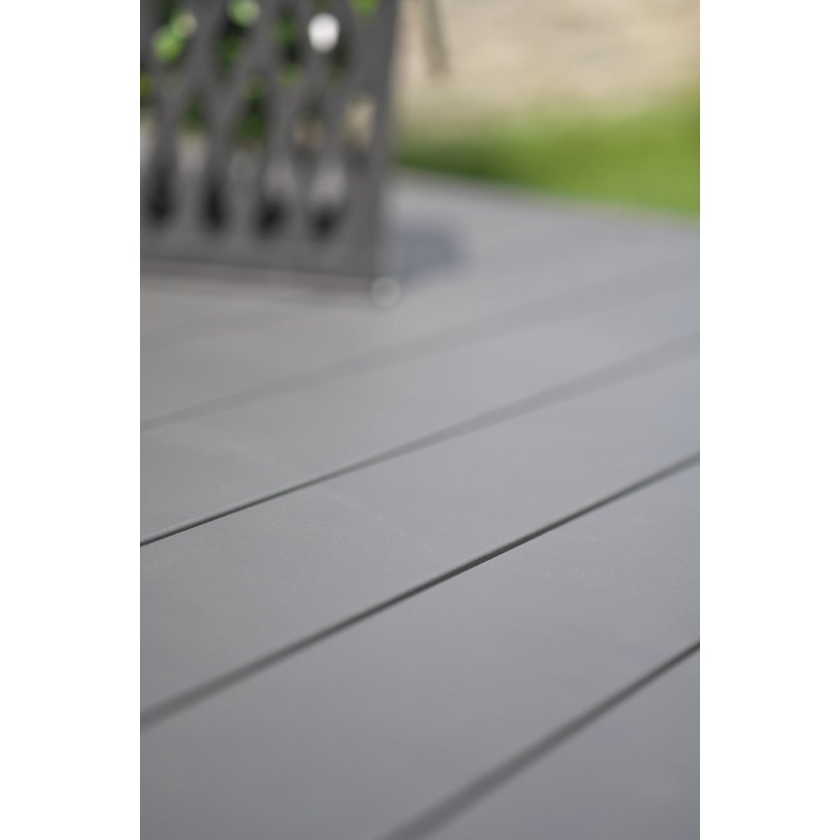 Table de jardin 10 places en aluminium ALU-MIAMI gris anthracite, DCB GARDEN