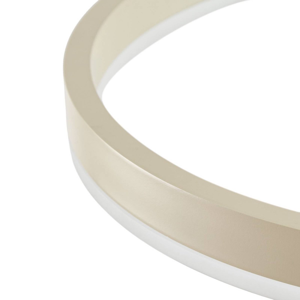 Suspension en métal moderneLED, Albiona beige, blanc, ARCCHIO