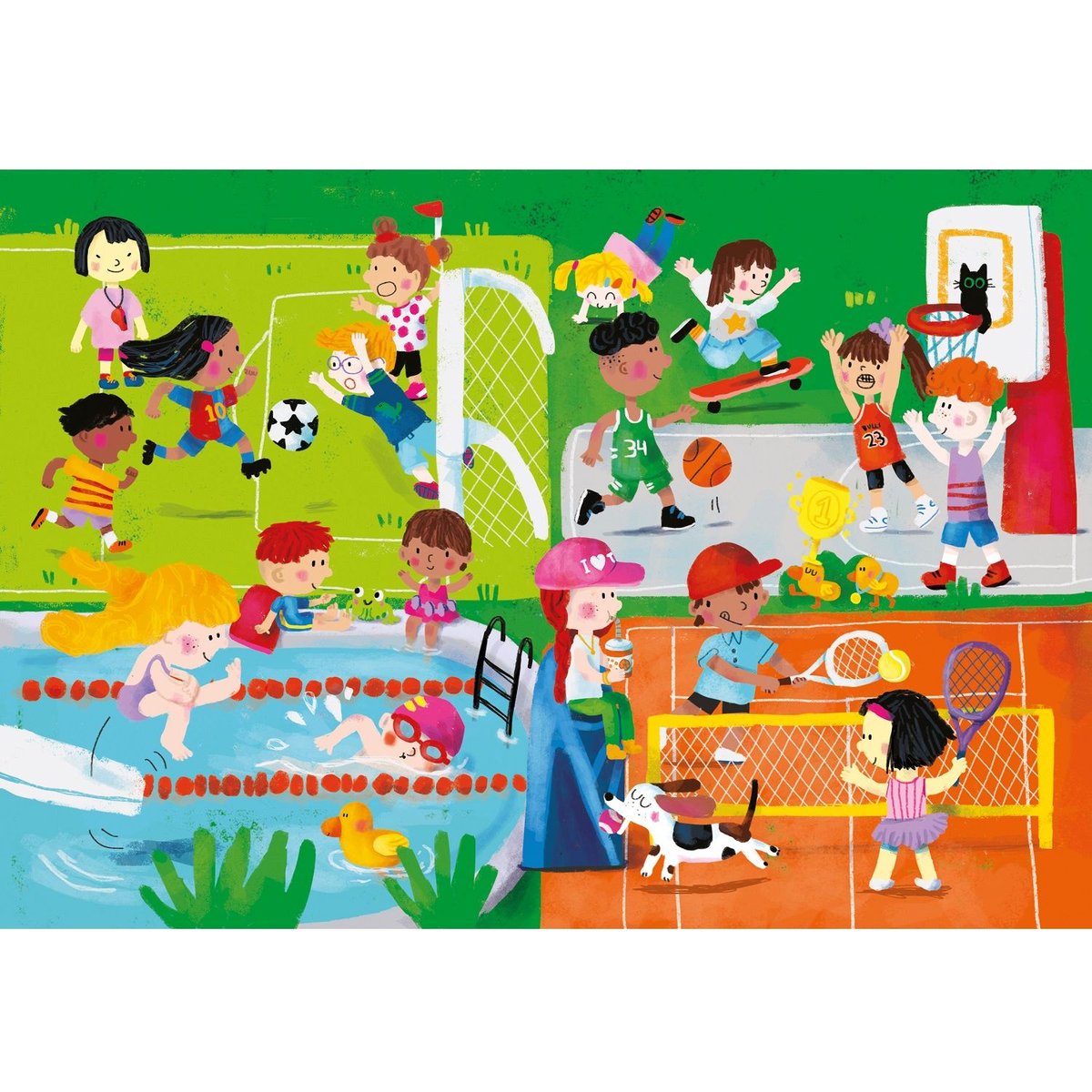 Livre puzzles en bois jaune (les activités), VILAC