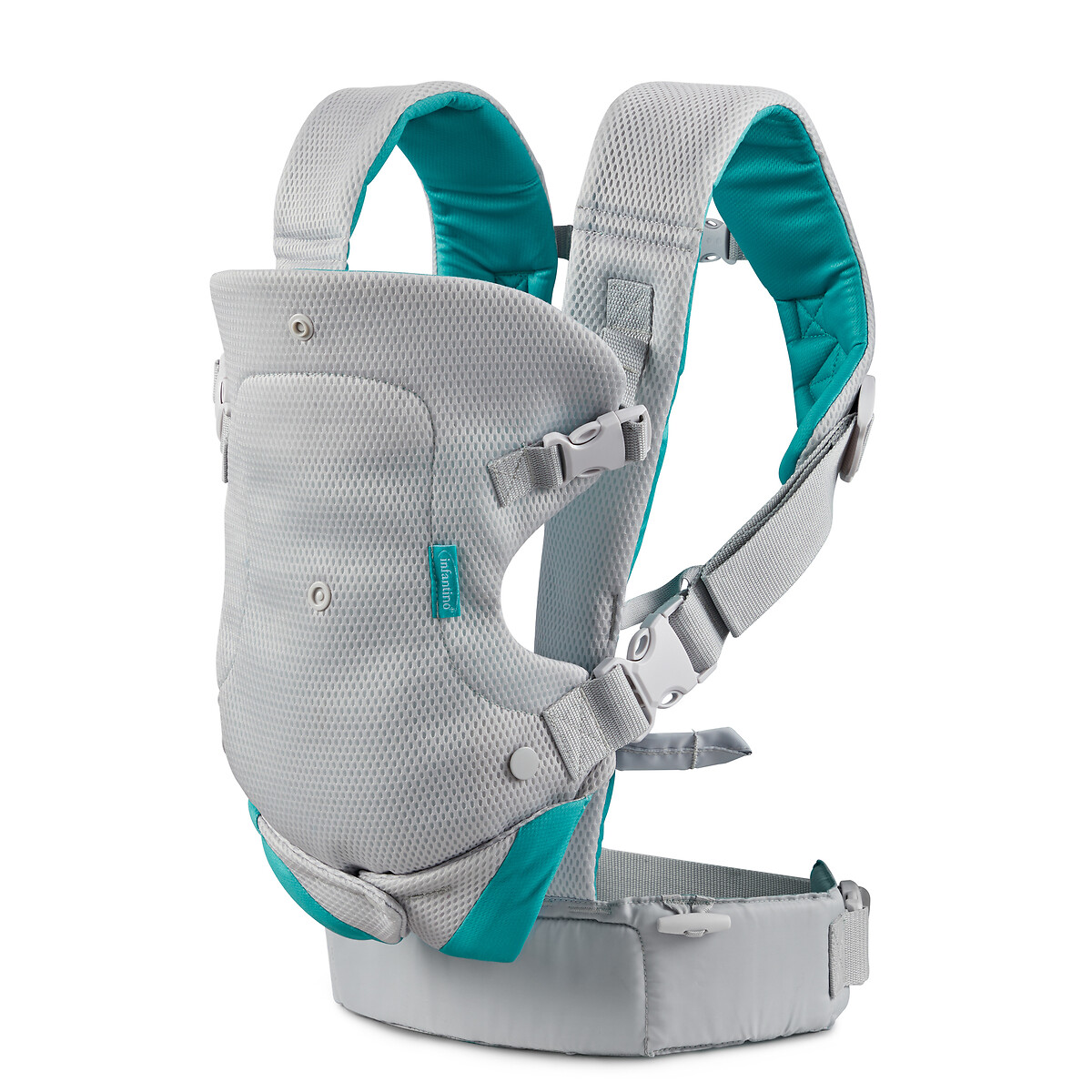 Porte bébé flip 4 en 1 light and airy gris/bleu, INFANTINO