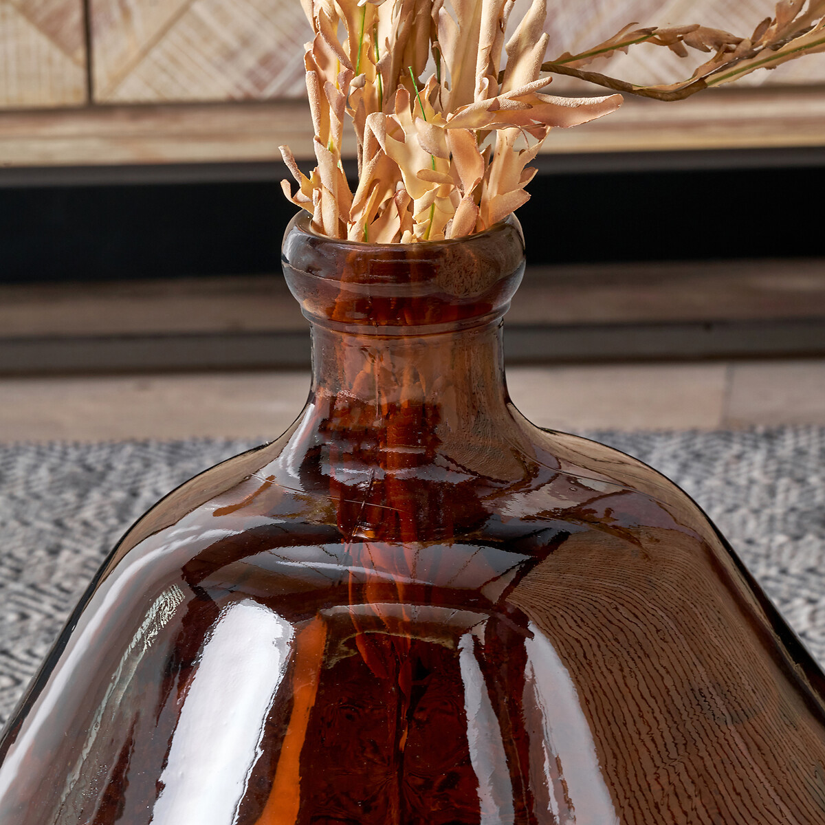50cm Organic Shaped Recycled Glass Vase pecan, ÉDITÉ