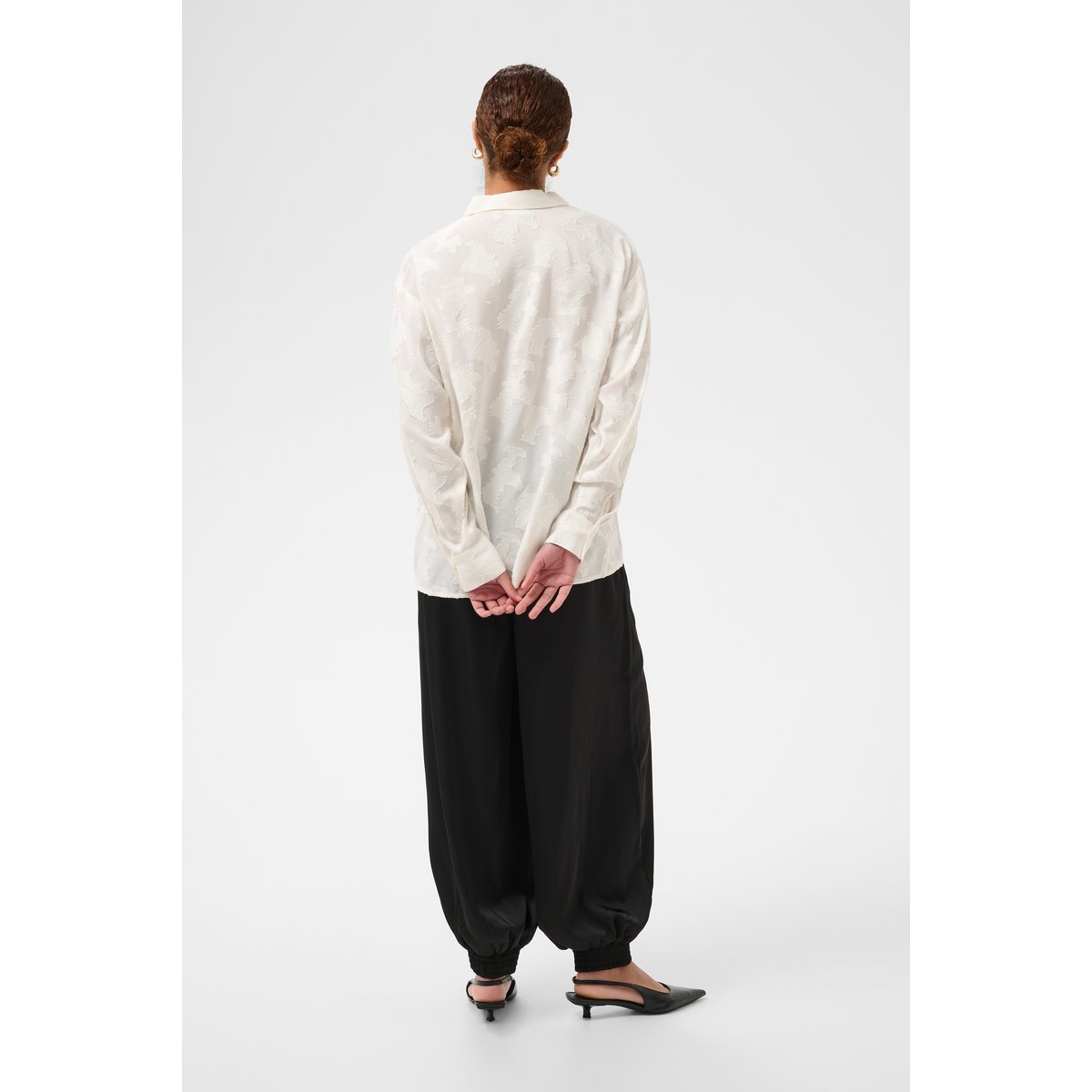 Chemise à manches longues blanc chalk, KAFFE