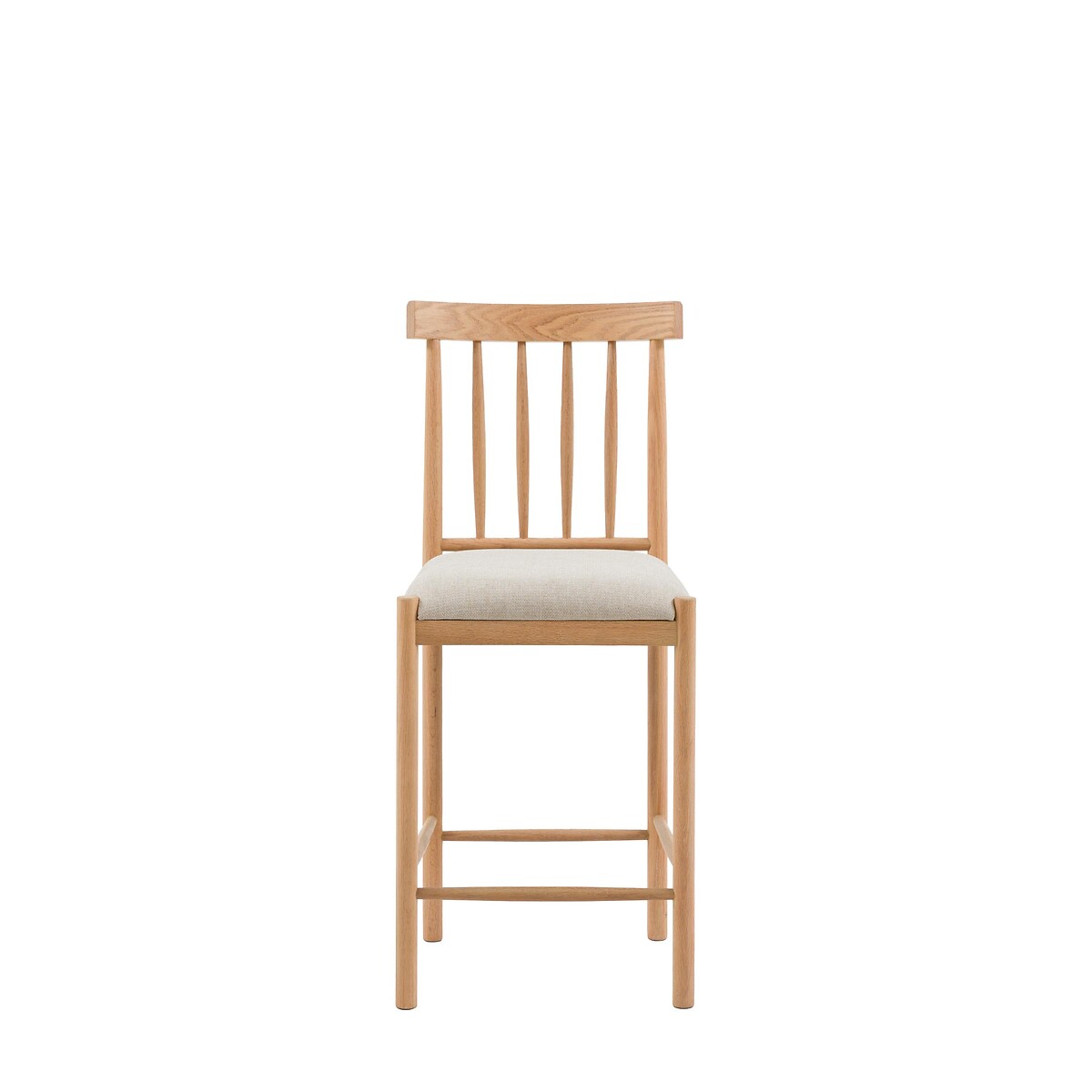 Set of 2 Ende Upholstered Bar Stools oak, ÉDITÉ