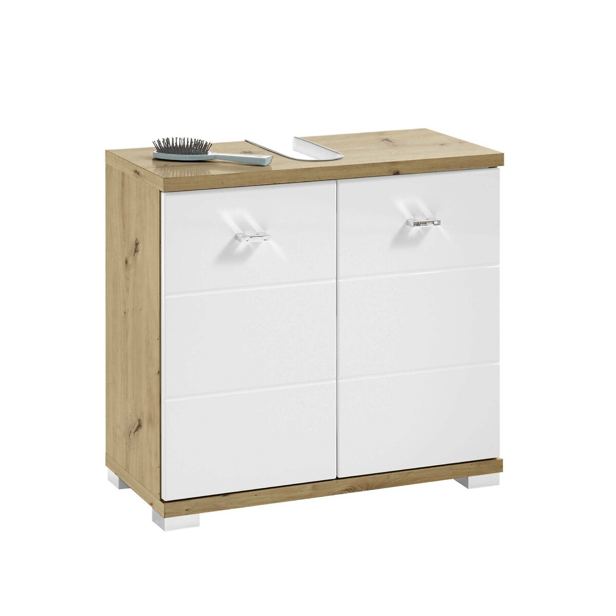 Luma Under Sink Cabinet white/natural, SO'HOME