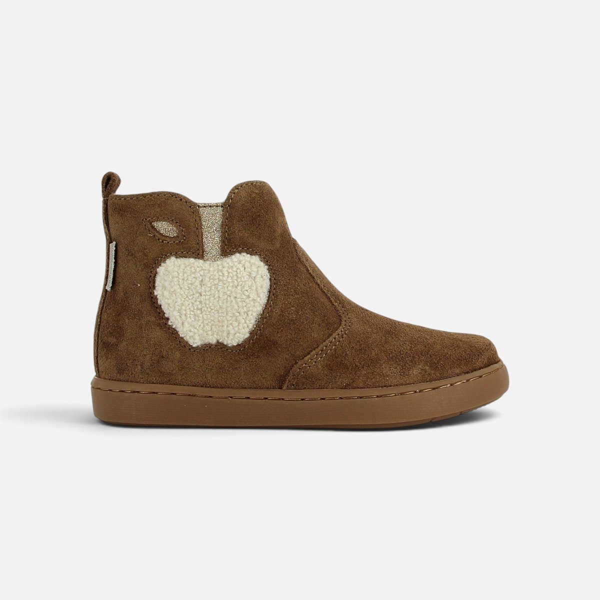 Bottine à Zip PLAY APPLE FUR camel, SHOO POM