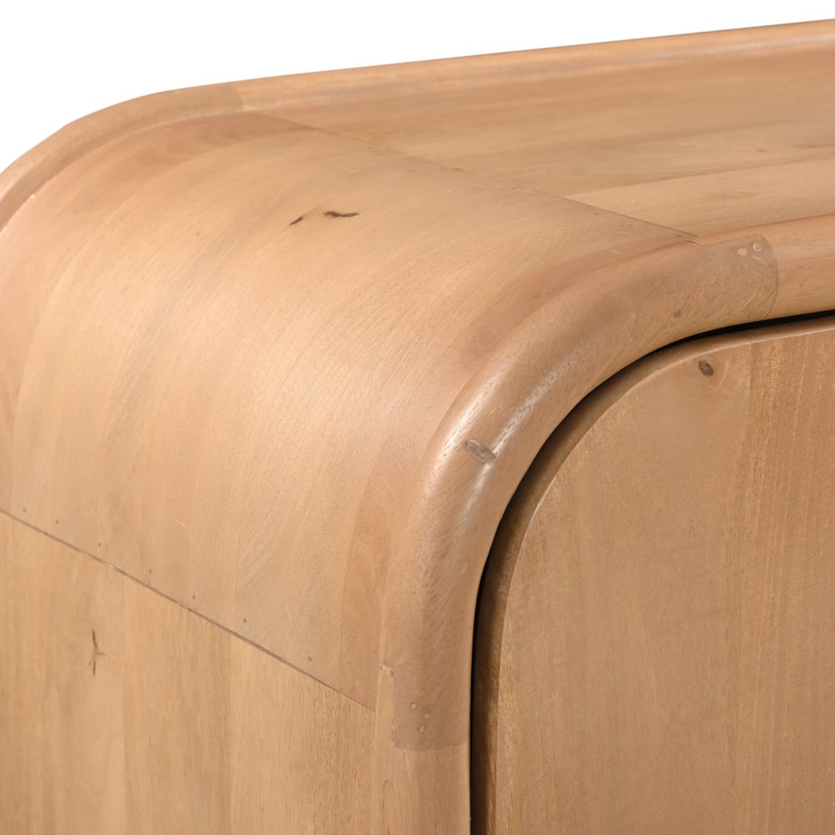 Buffet 2 portes en bois massif L90cm- BALI bois clair, DRAWER