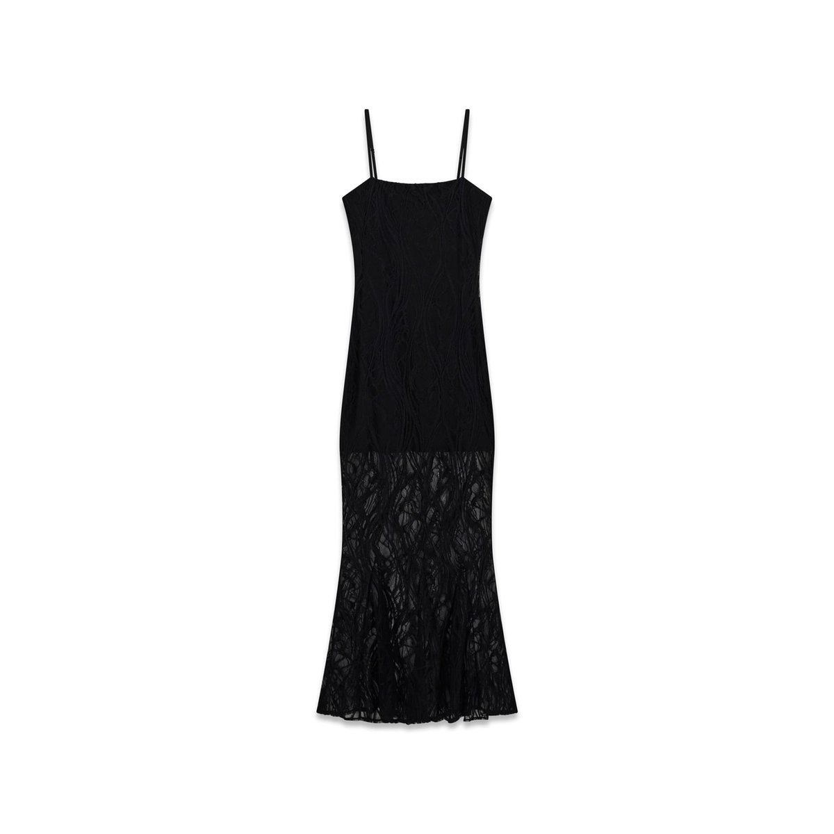 Dentelle Longue Dress noir, GUESS