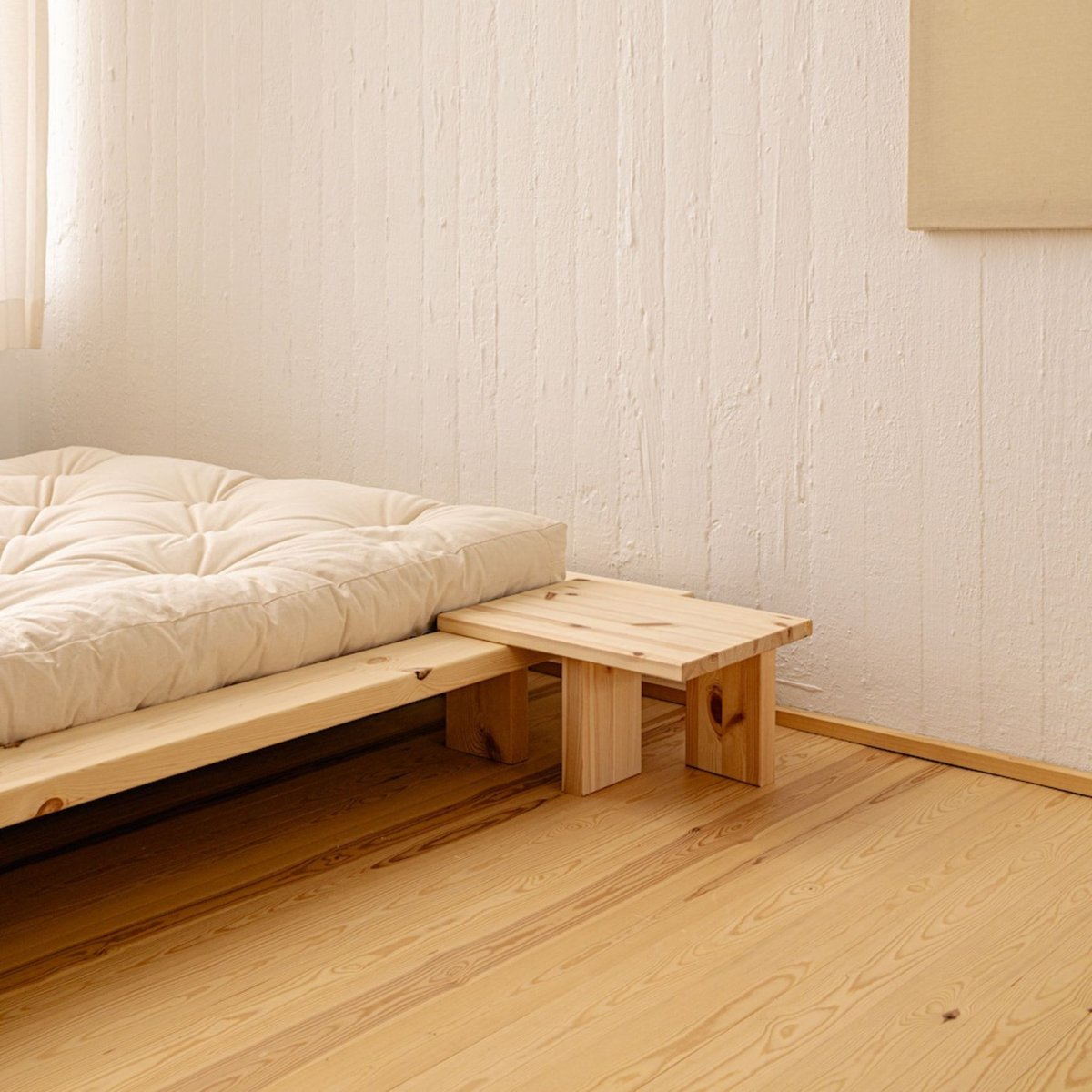 Lit en pin massif avec table de chevet JAPAN - JAPAN bois clair, KARUP DESIGN