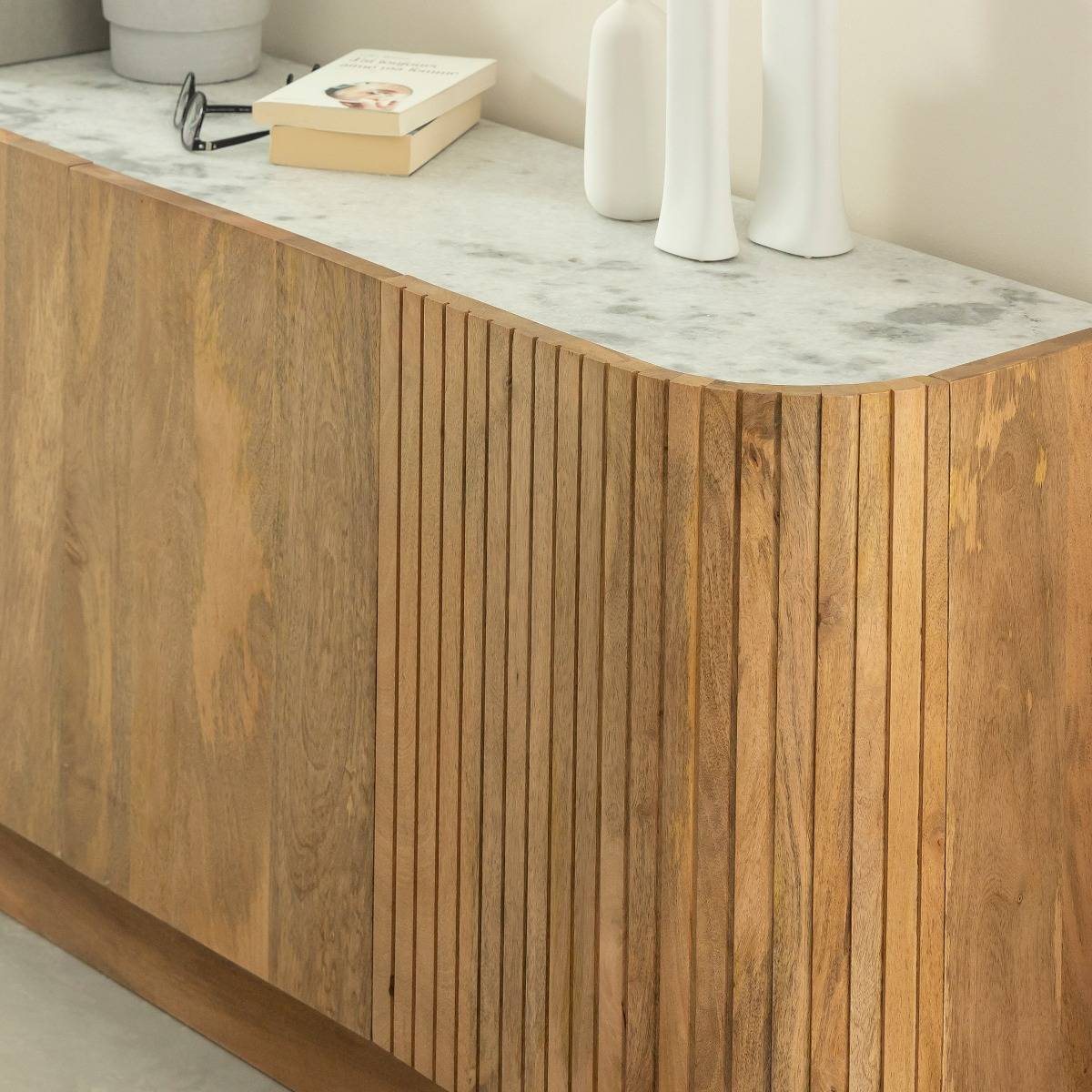 Buffet en bois de manguier ADLER bois clair, MADE IN MEUBLES