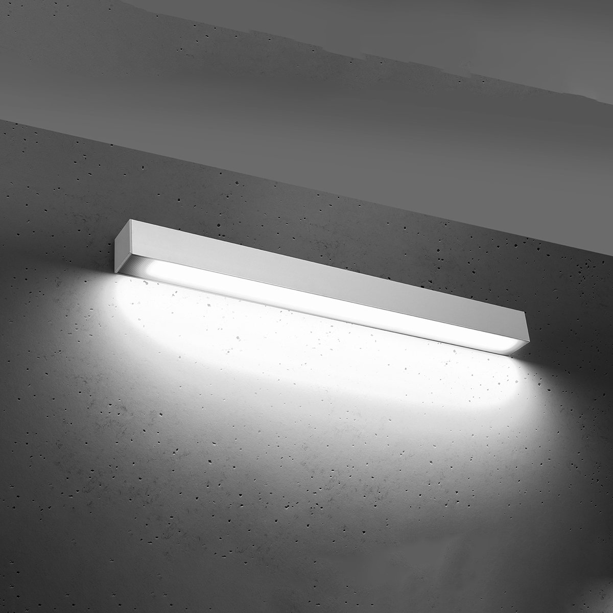 Applique murale Aluminium Blanc LED 1 Pinne blanc, EDEN