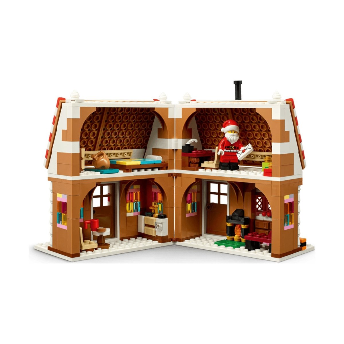 La maison en pain d'épices festive marron, LEGO