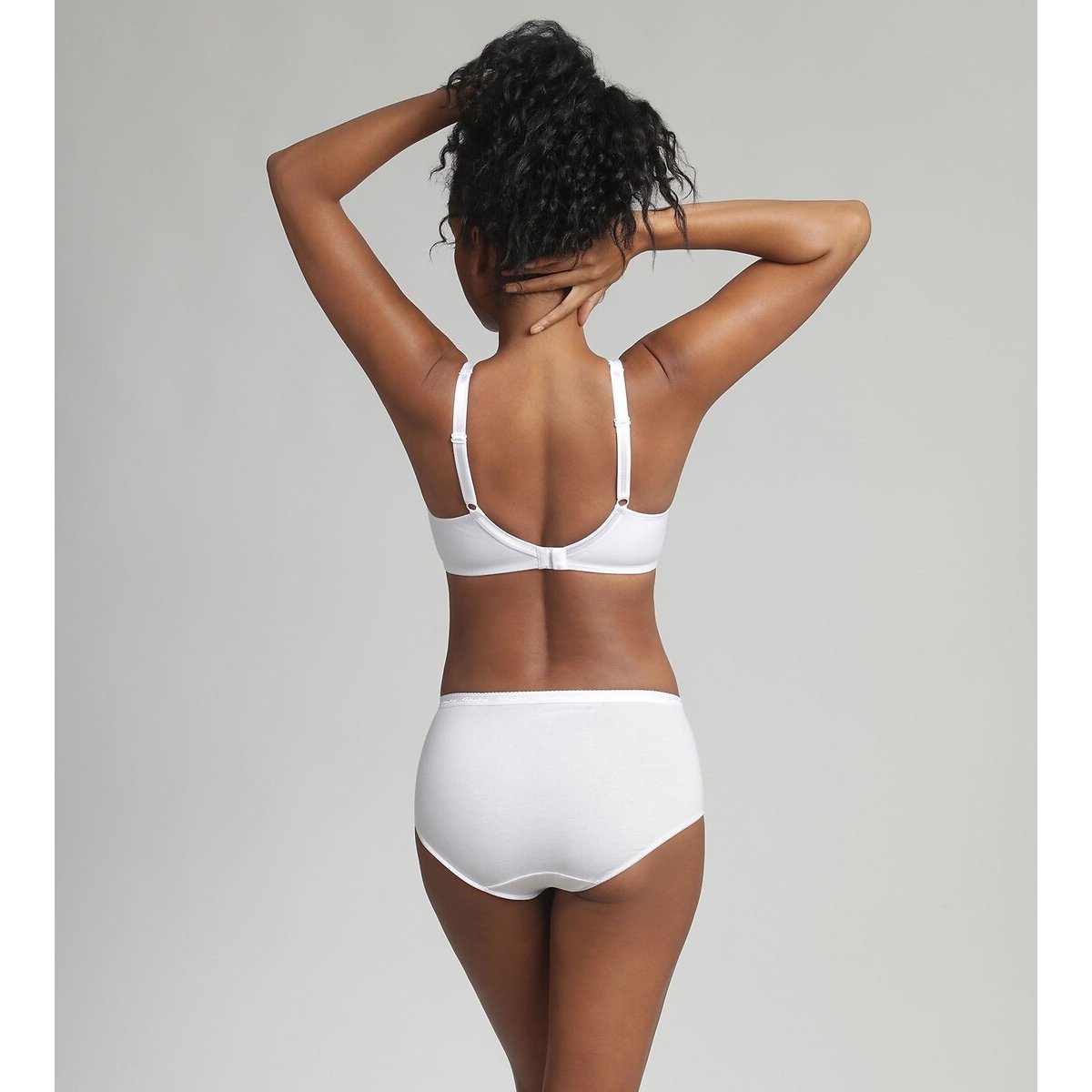Soutien-gorge sans armatures en coton blanc, PLAYTEX