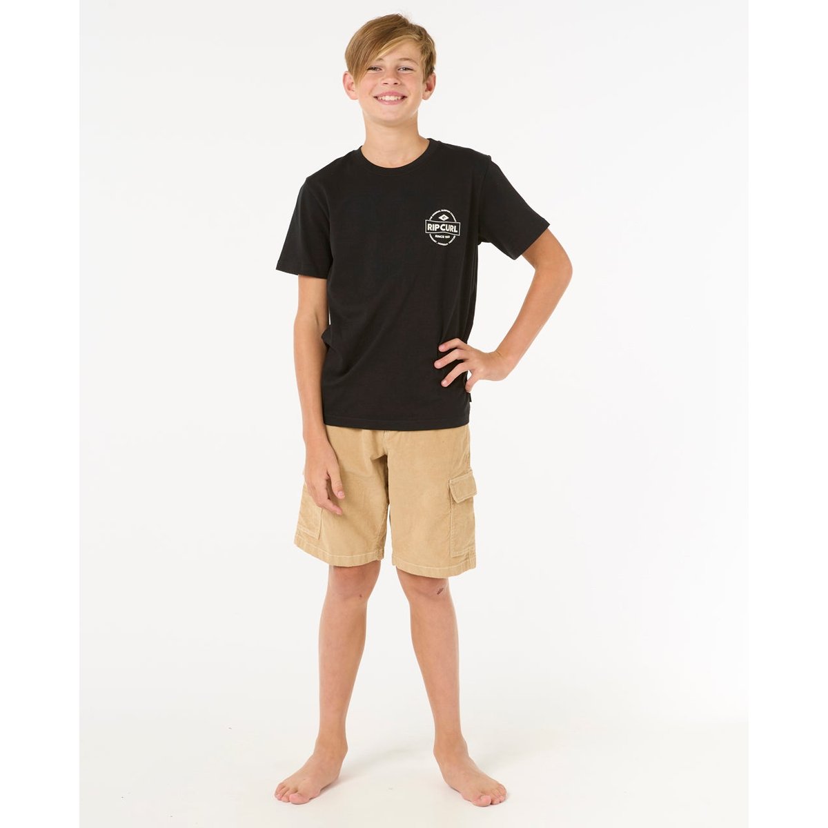 Short CLASSIC SURF CORD CARGO -BOY kaki, RIP CURL