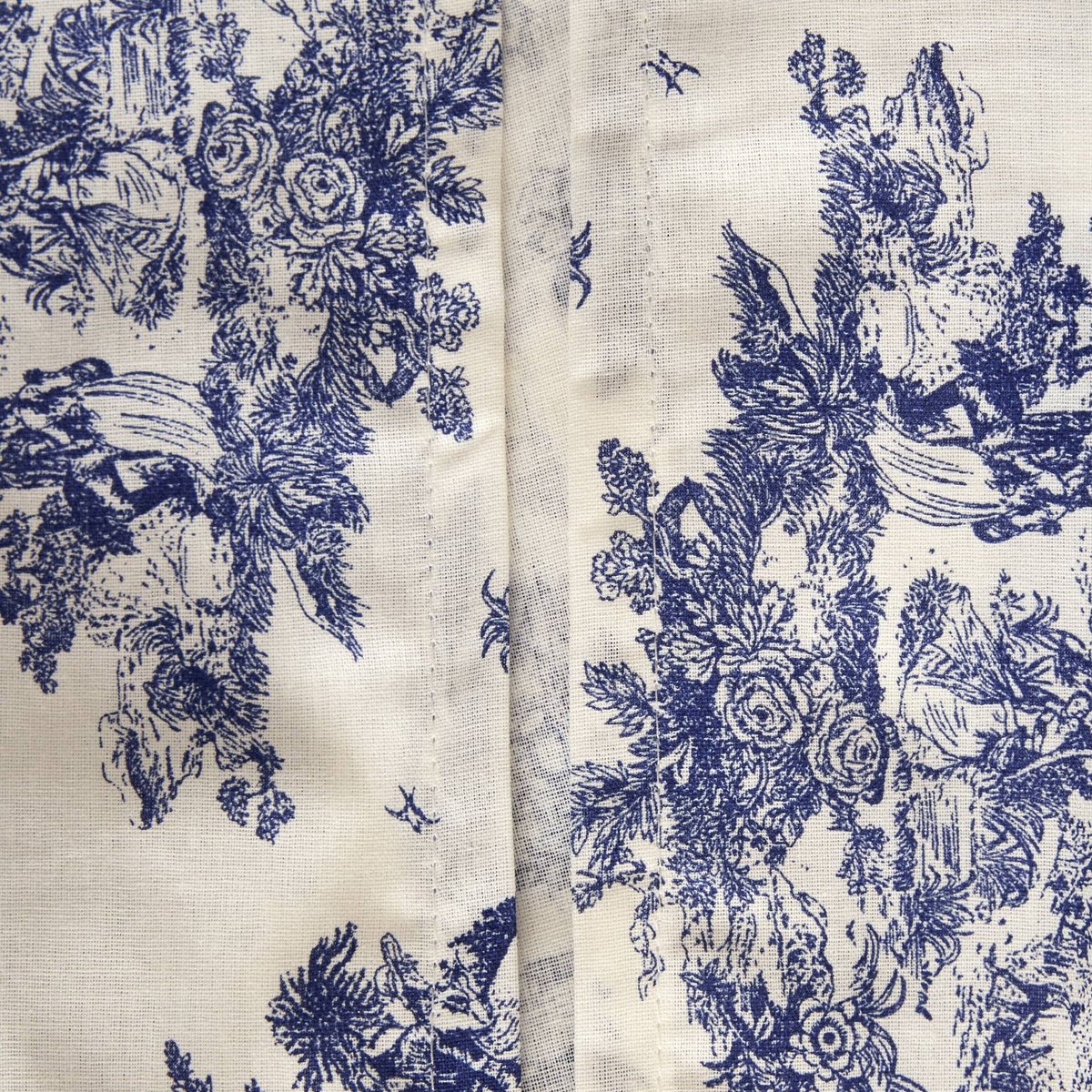 Housse de couette imprimée, 100% coton bio GOTS ombre bleue, MONOPRIX