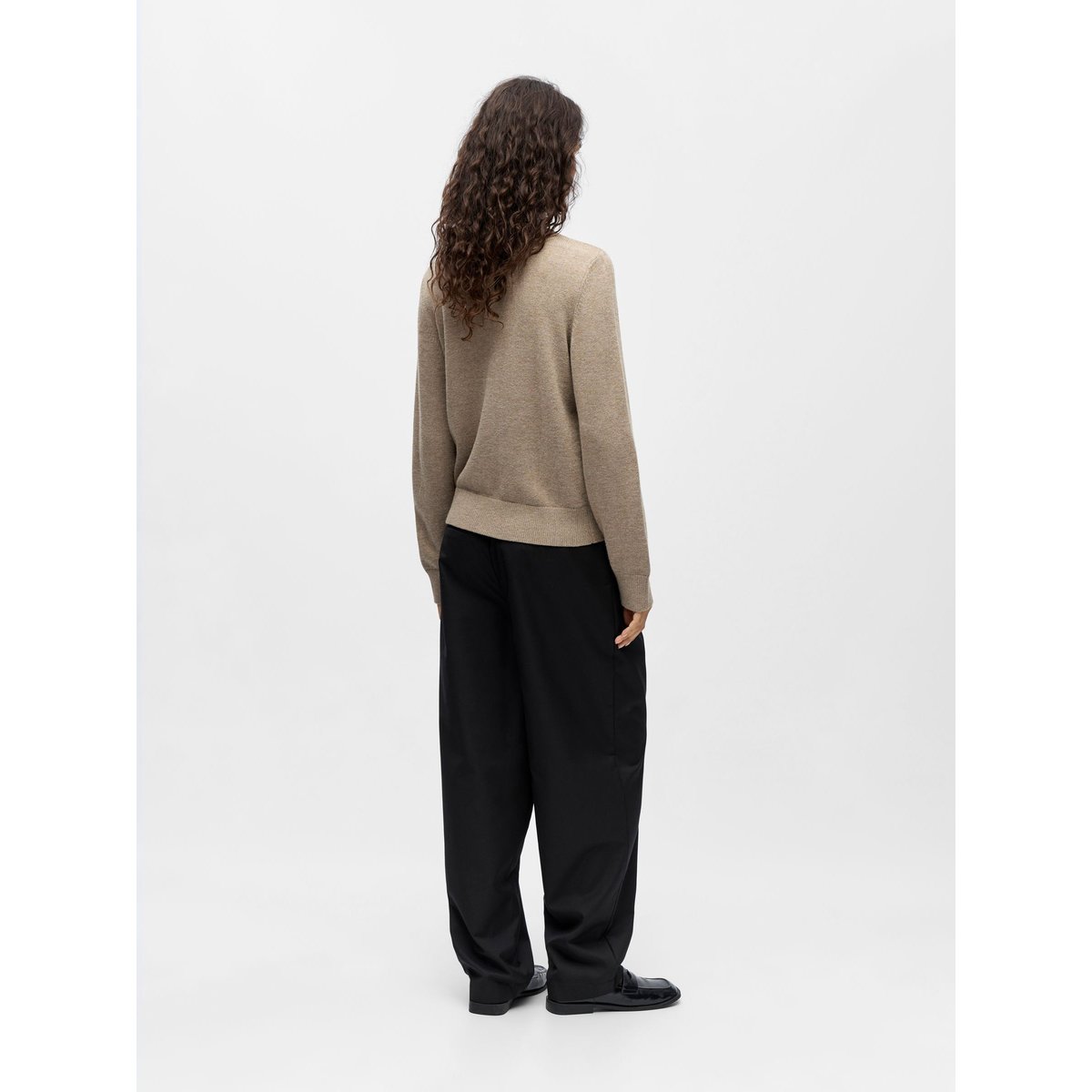 Pull En Maille desert taupe, OBJECT