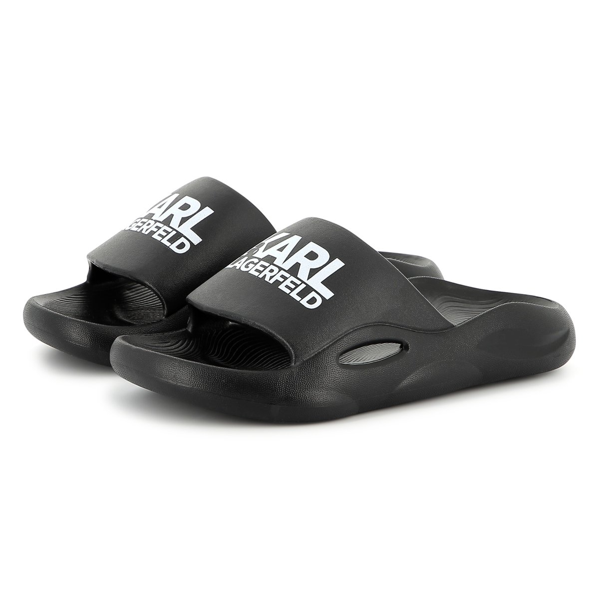Claquettes siglées black, KARL LAGERFELD KIDS