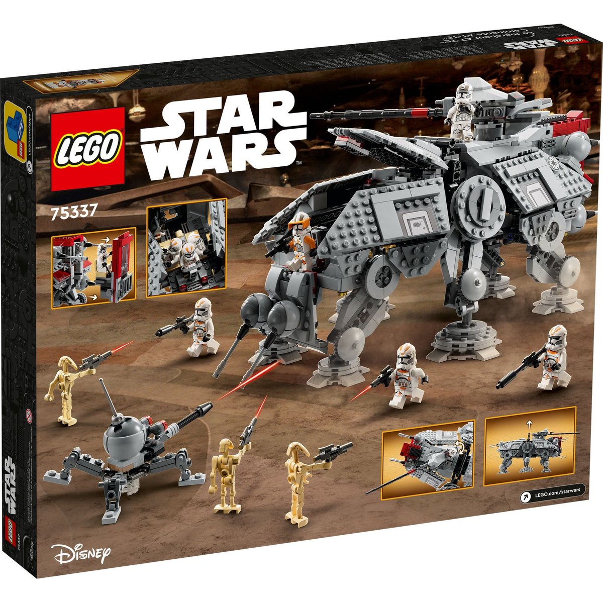 LEGO Star Wars Marcheur AT-TE 75337 - Jouet de Construction Épique multicolore, LEGO