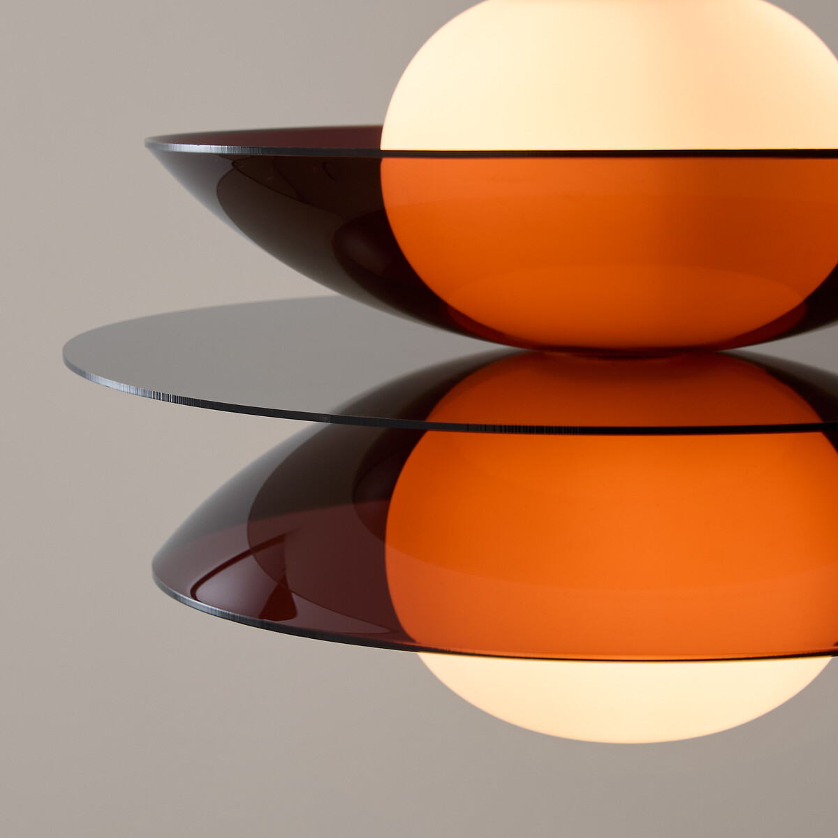 Okara Ceiling Light in Plexiglass and Opaline Glass auburn, LA REDOUTE INTERIEURS