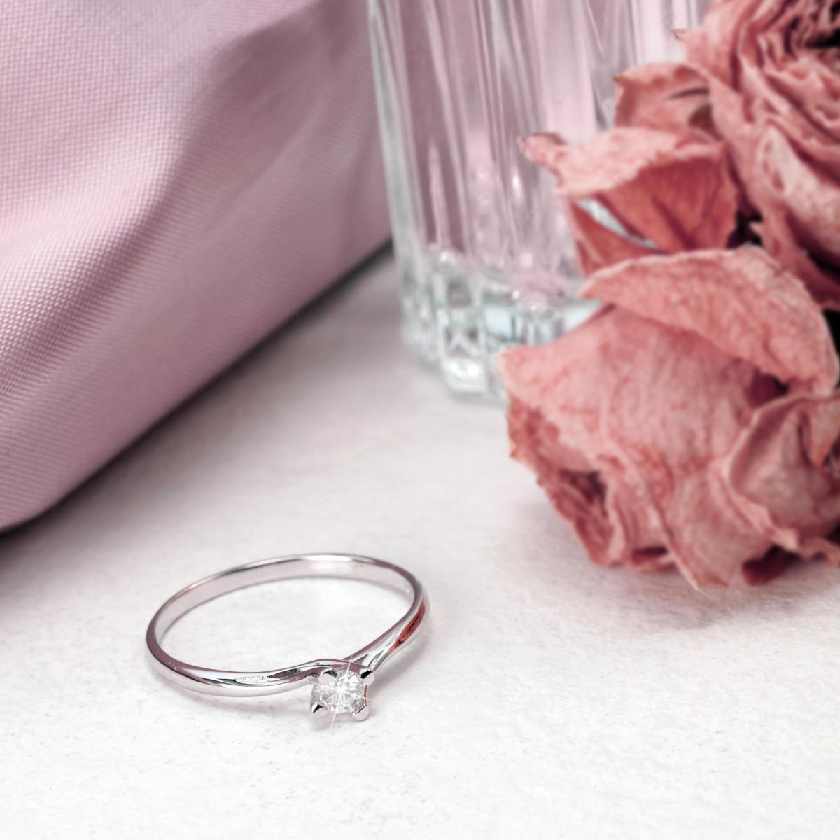 Bague en or blanc 750 B-CLASSIC argent, BLUESPIRIT