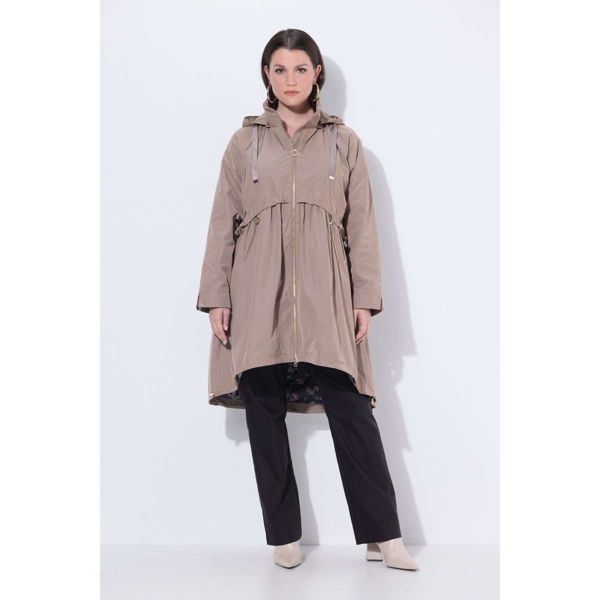 Manteau technique HYPRAR, matière déperlante marron pâle, ULLA POPKEN