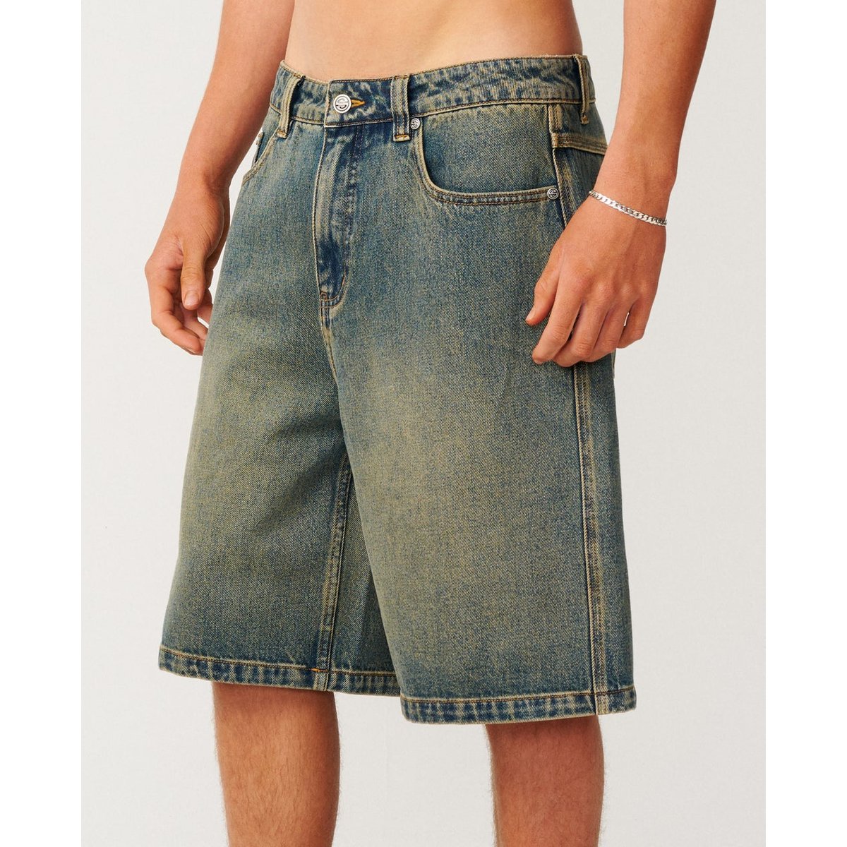 Short ARCHIVE DIRTY DENIM Walkie 23" dirty mid blue, RIP CURL