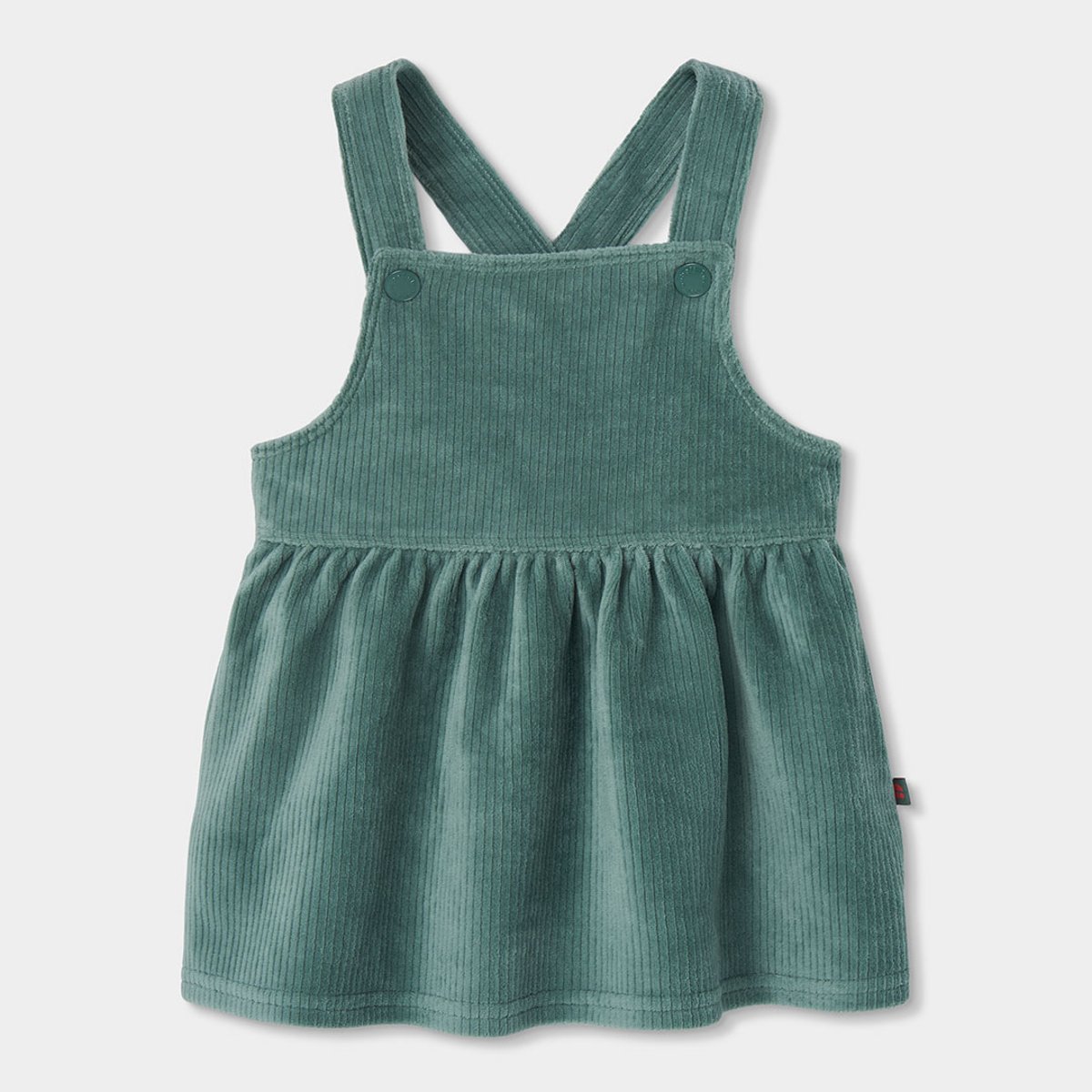Robe chasuble bretelles croisées vert, BOBOLI