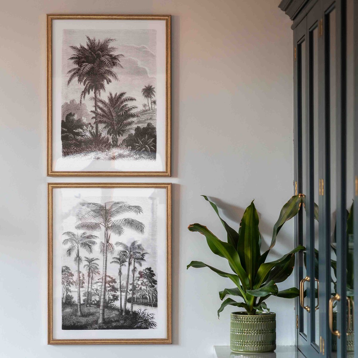 Set of 2 Colonial Sketches Framed Art multi-coloured, ÉDITÉ