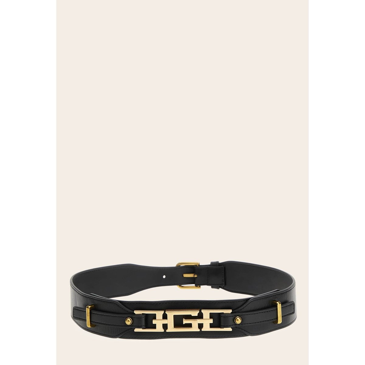 Ceinture Cristina Cuir Véritable noir, GUESS