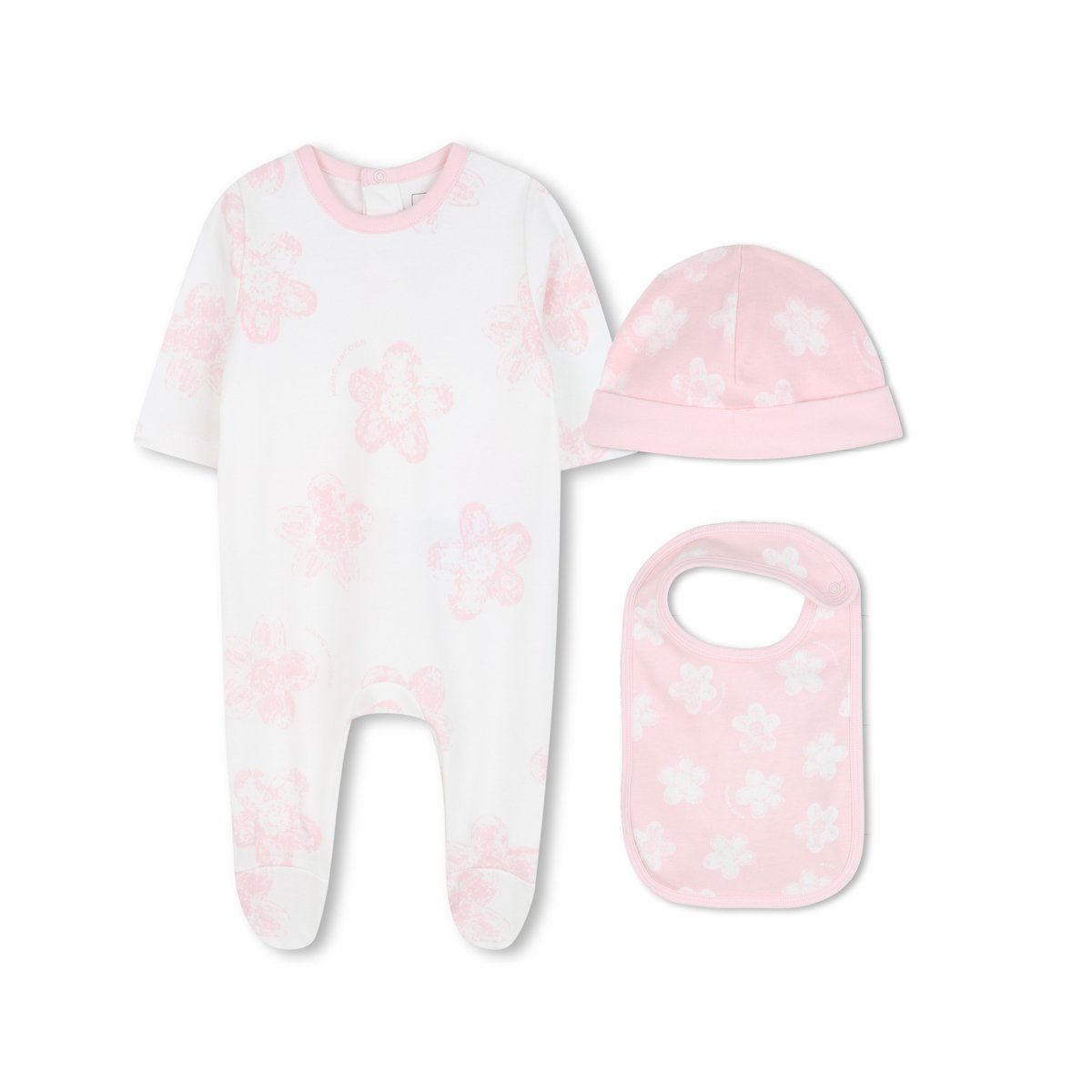 Pyjama, ensemble de bavoir et de chapeaux rosee, MARC JACOBS