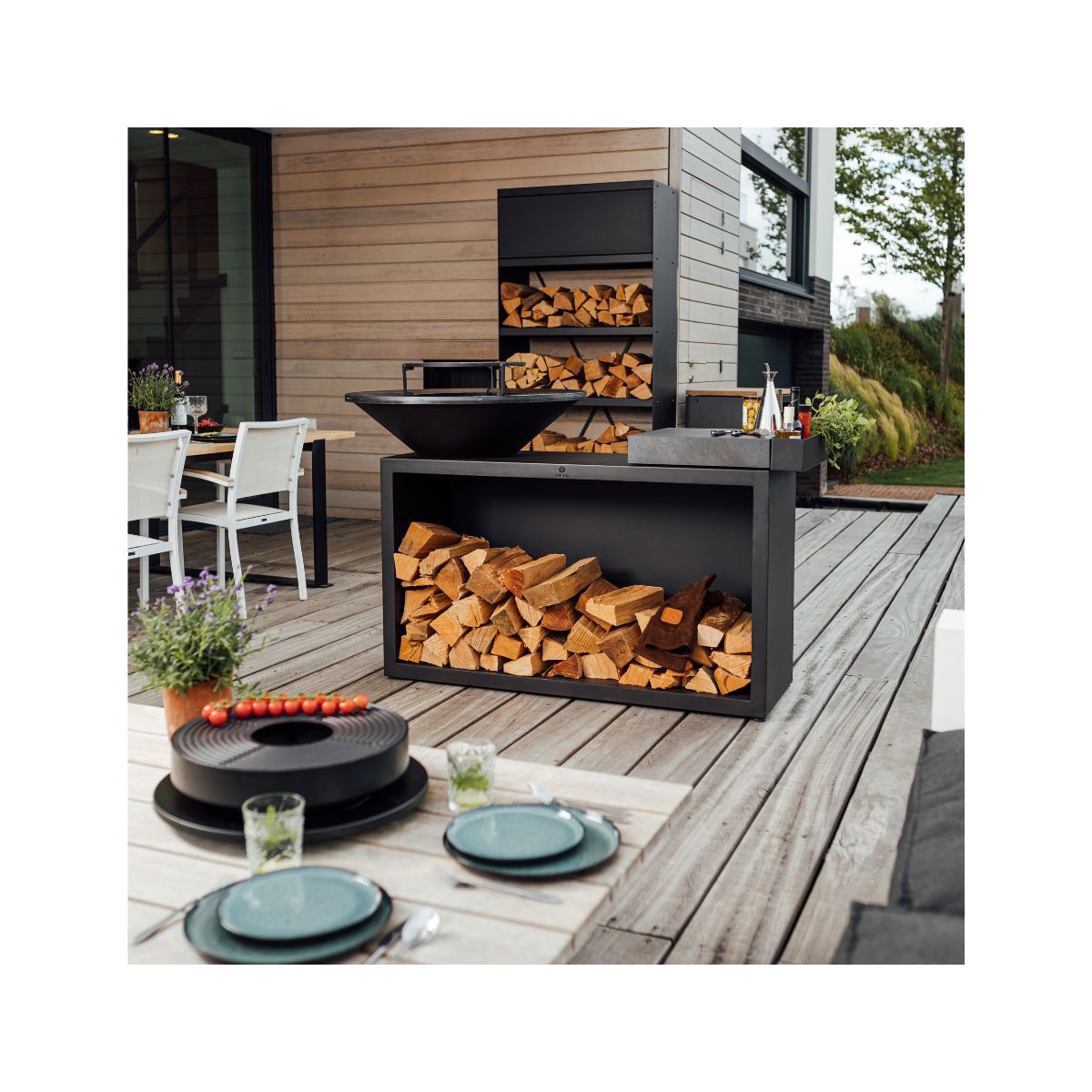 Brasero IslandBlack100 Ceramic DarkGrey OI3B100C couleur unique, OFYR