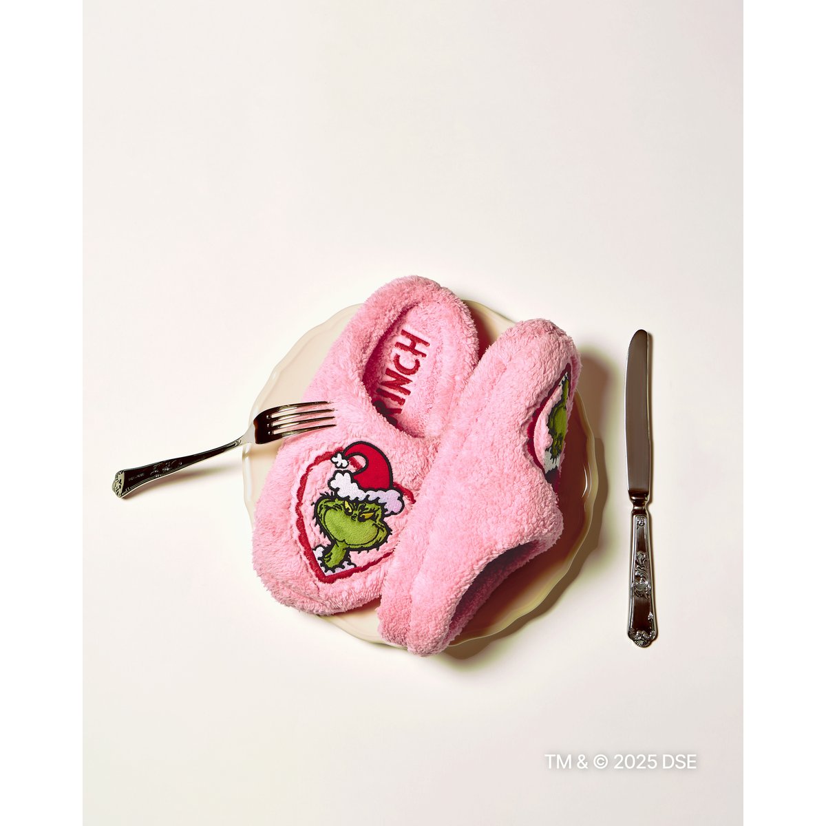 Chaussons sherpa Grinch GRINCHMASIZ rose, UNDIZ