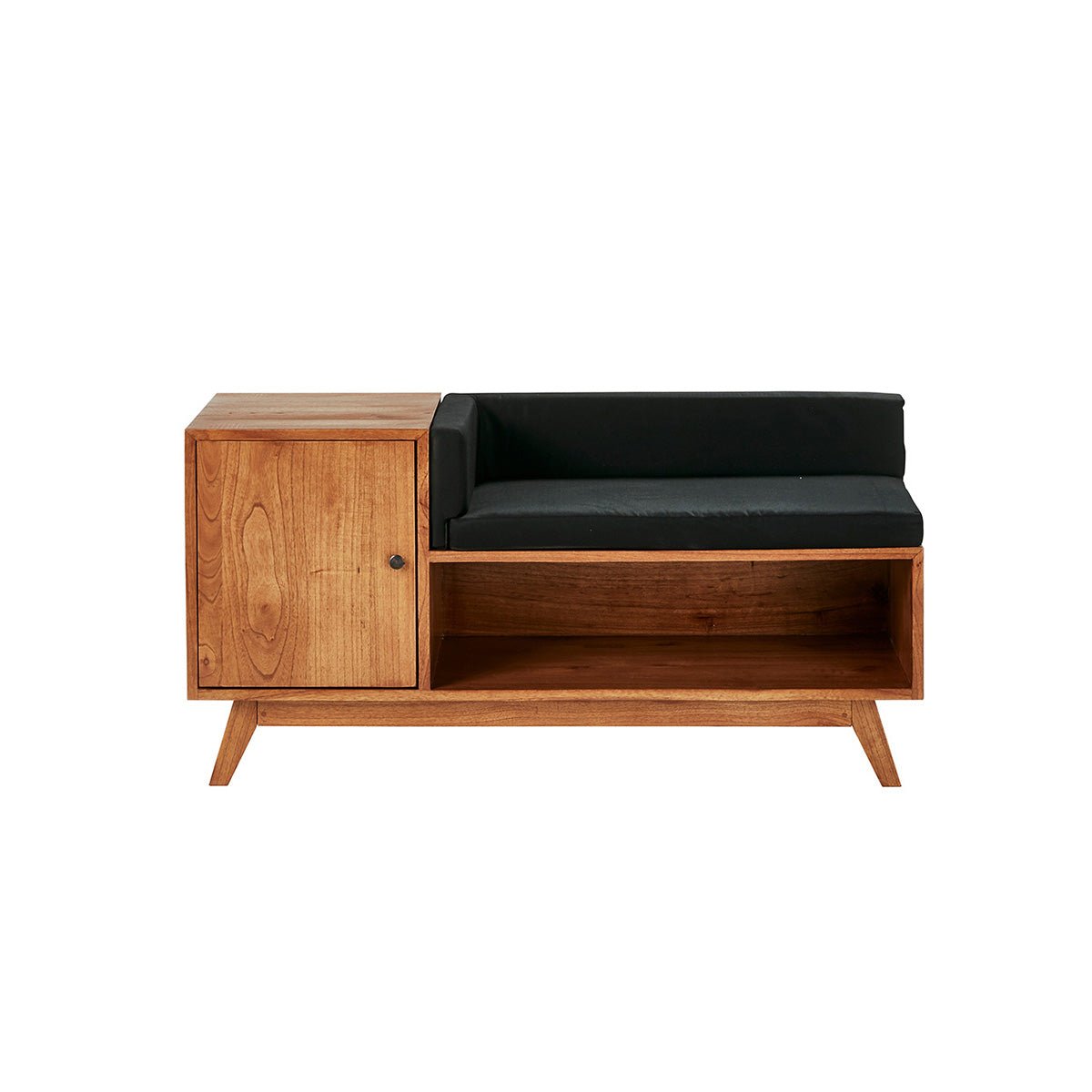 Banc en bois massif avec coussins  CELESTE naturel, BERAH GETAH