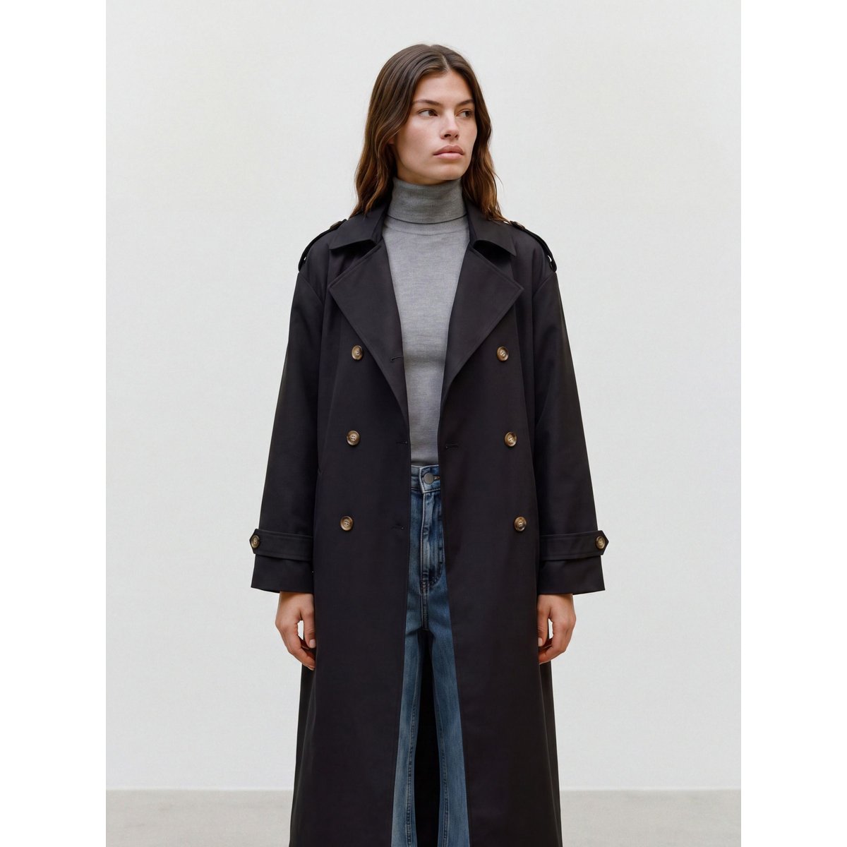 Trench Coat black 1, VERO MODA