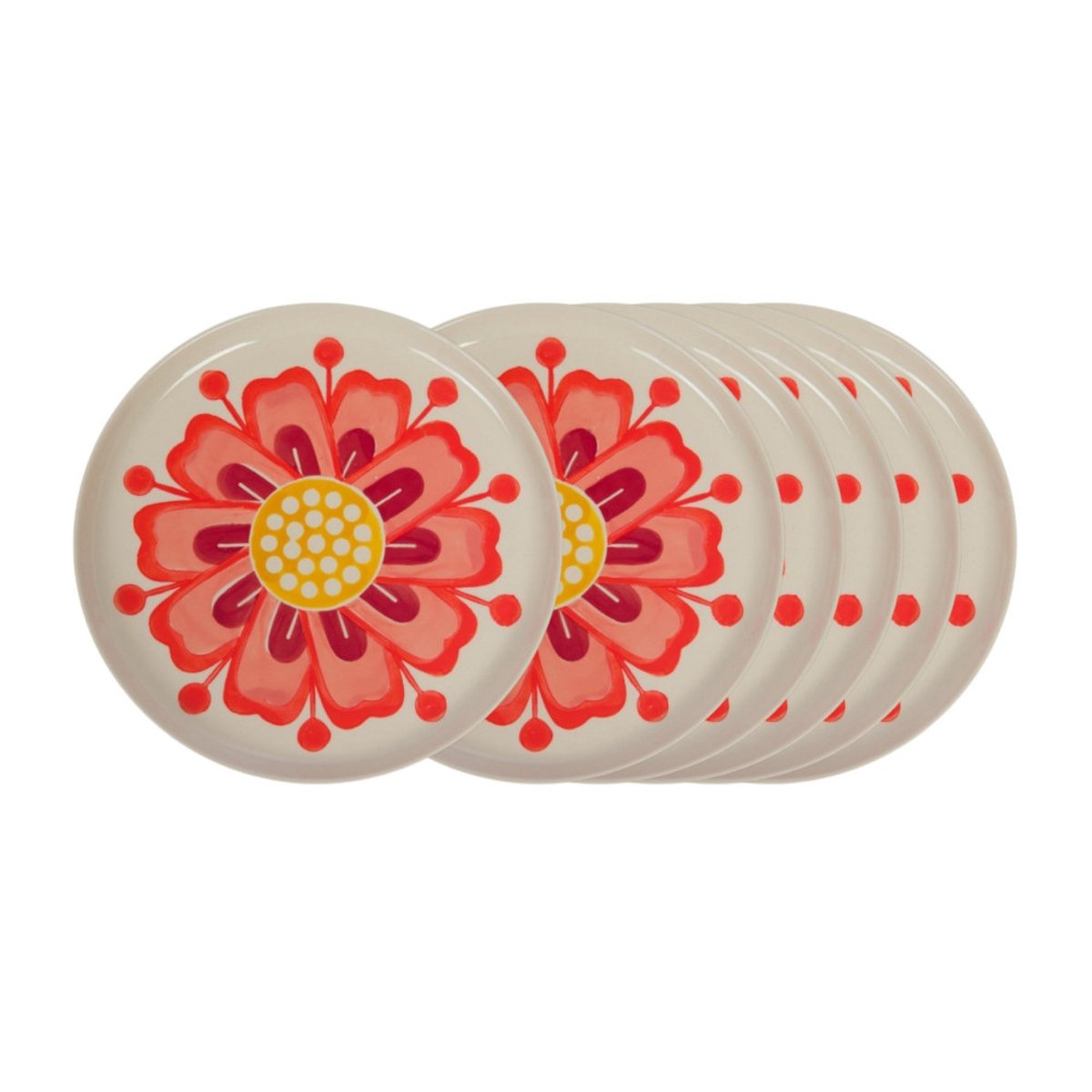 Assiette plate Debbie 26 cm (lot de 6) blanc, AMADEUS