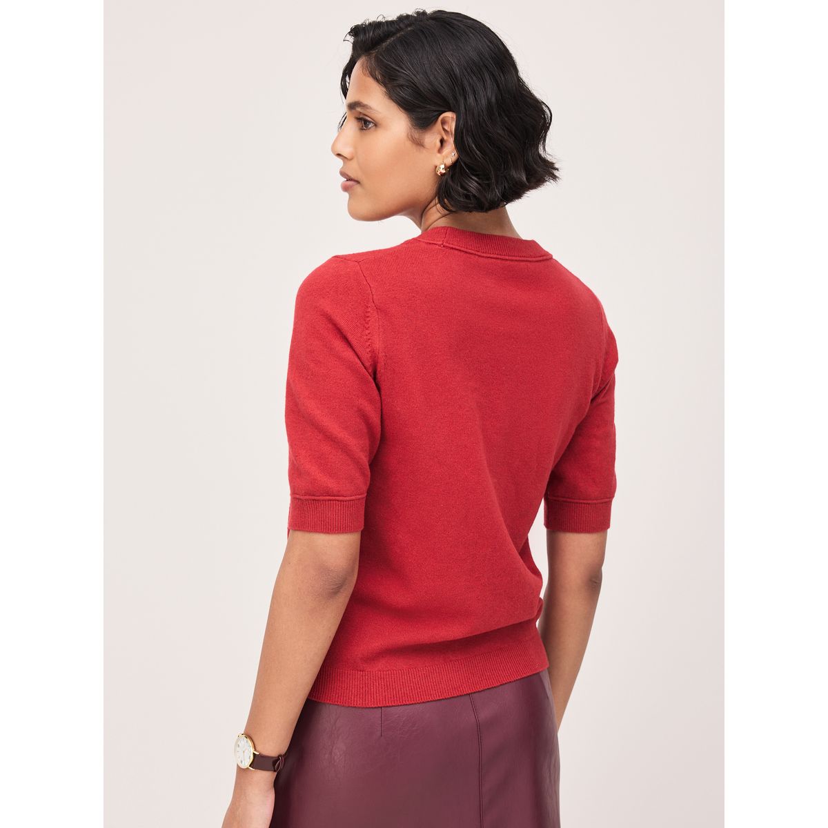 T-shirt maille ultra-douce rouge, NEXT