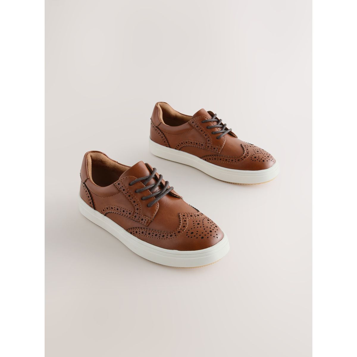 Chaussures richelieu à lacets marron fauve, NEXT